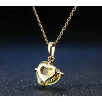 925 Sterling Silver Love Heart Pendant Necklace